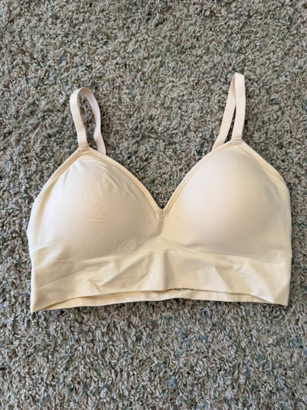 New Underoutfit 450 The Pullover Bralette Sand Sz M